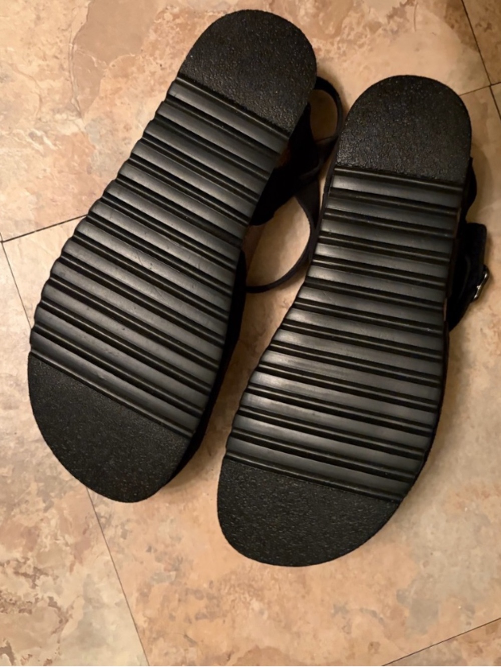 Taos Black Suede Mary Jane Sling Back Clog With Ankle Strap Arch Support Size 7 - Picture 7 of 7